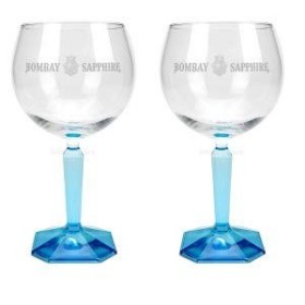 Bombay Sapphire Lot de 2 verres à cocktail Gin Tonic
