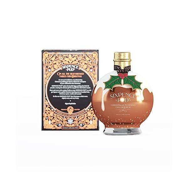Sixpence Pud Christmas Pudding Gin Liqueur 20% Vol. 0,5l in Giftbox