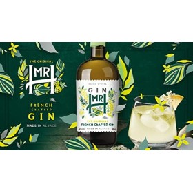 Mr H - Französischer Premium-Gin im Geschenkset, vegan, hergestellt im Elsass - 40% 1 x 0.5 L 
