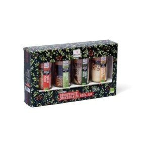 Coffret Découverte de Noël Bio Punch de Noël, Rhum de Noël, Gin de Noêl, Vin chaud de Noël 