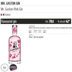 Mr. Gaston Gin - Mr. Gaston Pink Gin - Origine France - 70cl