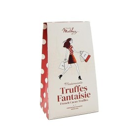 Chocolat Mathez - Truffes aux pépites de chocolat bio 100g - Mademoiselle Chocolat - Étui en carton et sachet fraîcheur recyc