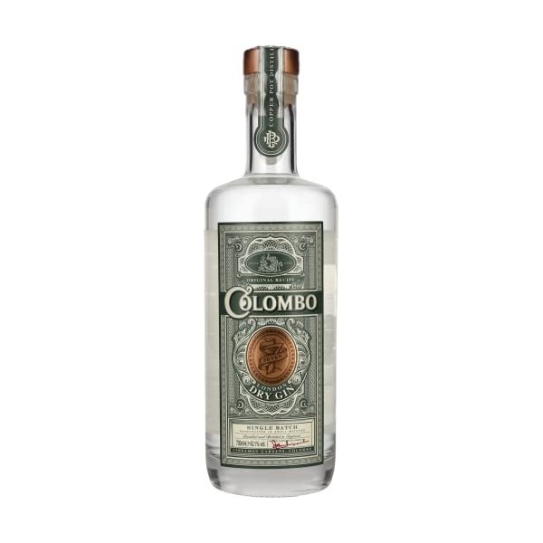 Colombo - London Dry Gin - 43,1% Alcool - Origine : Sri Lanka - Bouteille 70 cl