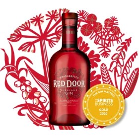 RED DOOR - Gin - London Dry Gin - 40% Alcool - Origine : Écosse/Speyside - Bouteille 70 cl