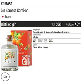 Gin Komasa Komikan - Origine Japon - 50cl