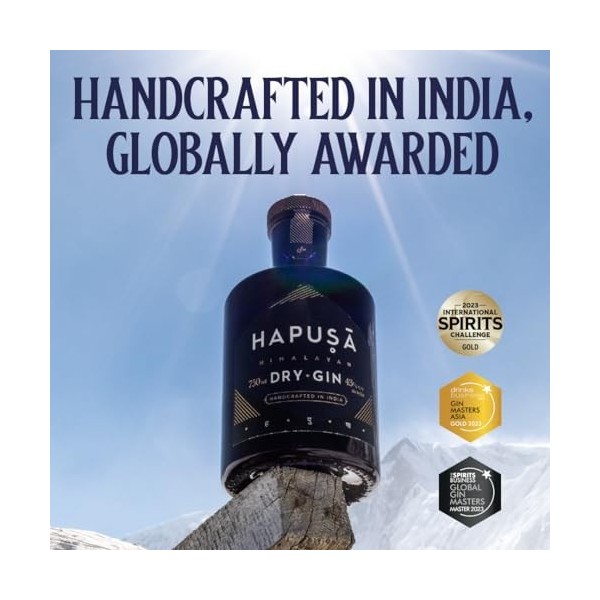 Hapusā Himalayan Dry Gin 43% Vol. 0,7l