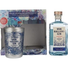 Von Hallers Gin 44% Vol. 0,5l in Giftbox with Becher
