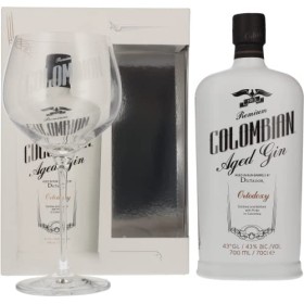 Dictador Ortodoxy Colombian Aged White Gin 43% Vol. 0,7l in Giftbox with glass