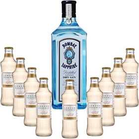 Gintonic - Gin Bombay Sapphire 40° + 9London Essence"Ginger Ale" - 70cl + 9 * 20cl 