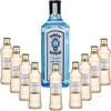 Gintonic - Gin Bombay Sapphire 40° + 9London Essence"Ginger Ale" - 70cl + 9 * 20cl 