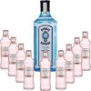 Gintonic - Gin Bombay Sapphire 40° + 9London Essence"White Peach & Jasmin" - 70cl + 9 * 20cl 