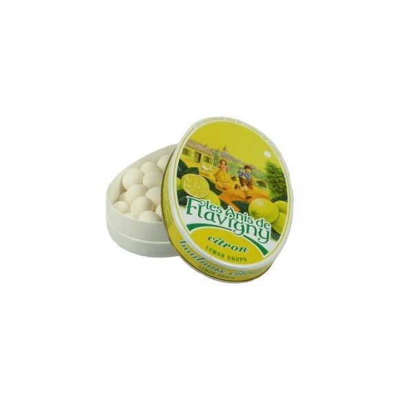 Anis De Flavigny : Bonbon Anis De Flavigny: Boite Ovale 50g Citron