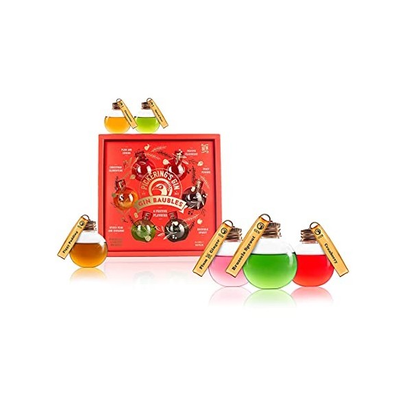 Pickerings Christmas Gin Baubles 37,5% Vol. 6x0,05l in Giftbox