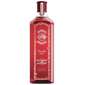 Bombay Bramble Saveur Mûre et Framboise Gin, 100 cl & Martini Bianco, Aperitif Pétillant, Sparkling, 75cl