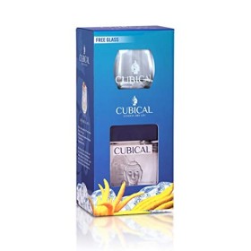 Cubical Premium London Dry Gin 40% Vol. 0,7l with Tumbler