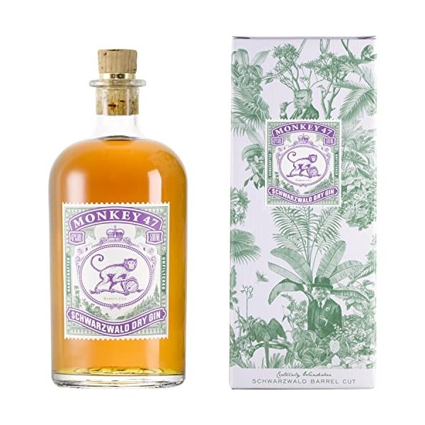 Monkey 47 Black Forest Dry Gin Barrel Cut 47% Vol. 500ml en Boîte Cadeau