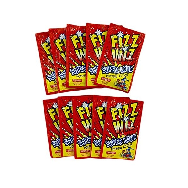 Fizz Wiz Lot de 10 fraises
