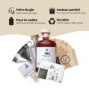 Coffret Gin DIY | Coffret Gin à Faire soi-même pour Femmes et Hommes | Kit Gin avec des Plantes et épices sélectionnées | Li