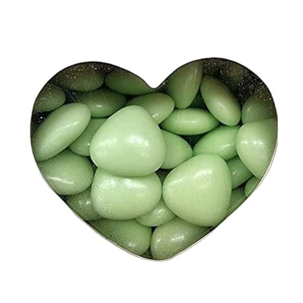 Dragée Mini cœur Chocolat 500G vert 