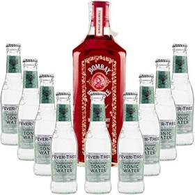 Pack Gintonic - Gin Bombay Raspberry + 9 Fever Tree Elderflower Water - 70cl + 9 * 20cl 