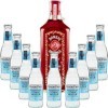 Pack Gintonic - Gin Bombay Raspberry + 9 Fever Tree Mediterranean Water - 70cl + 9 * 20cl 