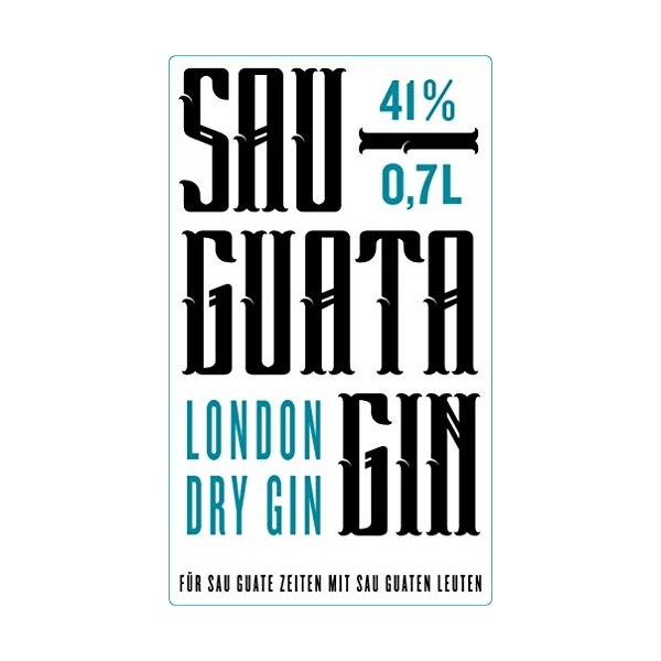 Sau-Guata Gin 41% Vol. 0,7l in Giftbox