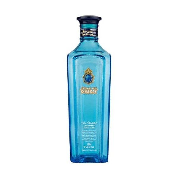 Bombay Star of Bombay, London Dry Gin, 70 cl, 47,5 pourcent