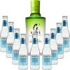 Pack Gintonic - GVine + 9 Fever Tree Mediterranean Water - 70cl + 9 * 20cl 