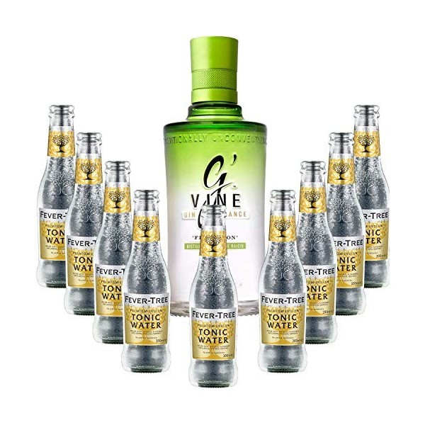 Pack Gintonic - GVine + 9 Fever Tree Indian Premium Water - 70cl + 9 * 20cl 