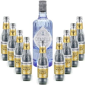 Pack Gintonic - Gin Citadelle Classique + 9 Fever Tree Indian Premium Water - 70cl + 9 * 20cl 