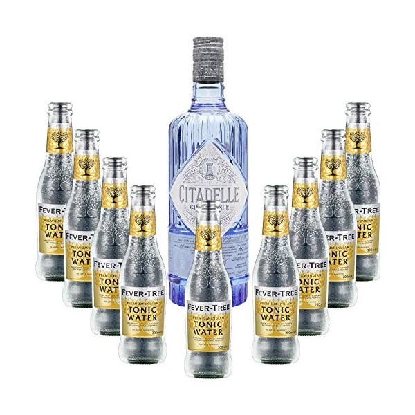 Pack Gintonic - Gin Citadelle Classique + 9 Fever Tree Indian Premium Water - 70cl + 9 * 20cl 