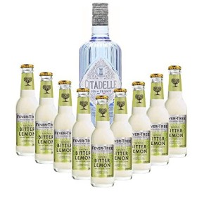 Lot Citadelle & Mixer – Gin de France 1 * 70cl & Fever Tree – Sicilian Lemon 9 * 20cl 