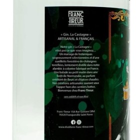 Gin "La castagne" Franc-Tireur - Bouteille de 70cl à 43% - Produits-Normandie