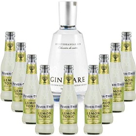 Gintonic - Gin Mare 42,7° + 9Fever Tree Sicilian Lemon Water - 70cl + 9 * 20cl 