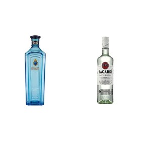 Bombay Star of Bombay, London Dry Gin,100cl, 47,5% & BACARDÍ Carta Blanca, Rhum Blanc, 35cl, 37,5%