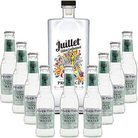 Pack Gintonic - Ferroni Gin Juillet"Confinement" + 9 Fever Tree Elderflower Water - 50cl + 9 * 20cl 