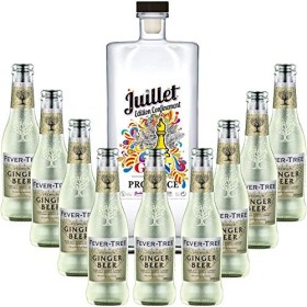 Pack Gintonic - Ferroni Gin Juillet"Confinement" + 9 Fever Tree Ginger Beer Water - 50cl + 9 * 20cl 