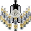 Gintonic - Gin Hendricks 41,3° + 9Fever Tree Indian Premium Water - 70cl + 9 * 20cl 