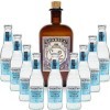 Pack Gintonic - Gin Monkey + 9 Fever Tree Mediterranean Water - 50cl + 9 * 20cl 