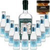 Pack Gintonic - Gin Sipsmith + 9 Fever Tree Mediterranean Water - 70cl + 9 * 20cl + Pot de 20 tranches dOrange déshydratée