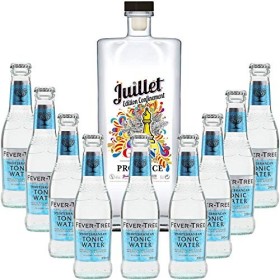 Pack Gintonic - Ferroni Gin Juillet"Confinement" + 9 Fever Tree Mediterranean Water - 50cl + 9 * 20cl 