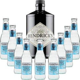 Gintonic - Gin Hendricks 41,3° + 9Fever Tree Mediterranean Water - 70cl + 9 * 20cl 