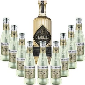 Pack Gintonic - Gin Citadelle Réserve + 9 Fever Tree Ginger Beer Water - 70cl + 9 * 20cl 