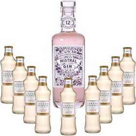 Gintonic - Mistral Gin 40° + 9London Essence"Ginger Ale" - 70cl + 9 * 20cl 