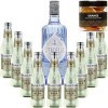 Pack Gintonic - Gin Citadelle Classique + 9 Fever Tree Ginger Beer Water - 70cl + 9 * 20cl + Pot de 20 tranches dOrange dé