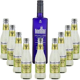 Gintonic - Gin Highclere Castle 43,5° + 9Fever Tree Sicilian Lemon Water - 70cl + 9 * 20cl 