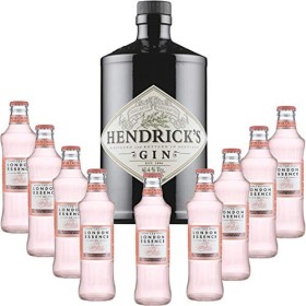 Gintonic - Gin Hendricks 41,3° + 9London Essence"White Peach & Jasmin" - 70cl + 9 * 20cl 
