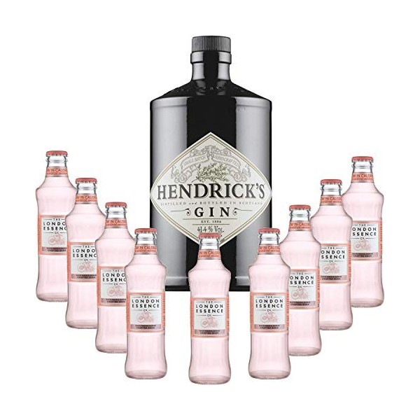 Gintonic - Gin Hendricks 41,3° + 9London Essence"White Peach & Jasmin" - 70cl + 9 * 20cl 