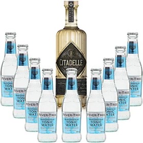 Pack Gintonic - Gin Citadelle Réserve + 9 Fever Tree Mediterranean Water - 70cl + 9 * 20cl 