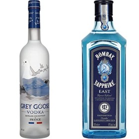 Grey Goose Original Vodka Premium Française, 70cl & Bombay Sapphire, London Dry Gin 70cl